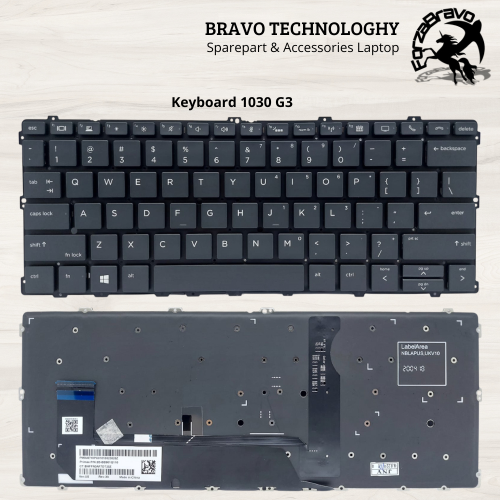 Keyboard HP EliteBook X360 1030 G2 1030 G3 1030 G4 - Bergaransi