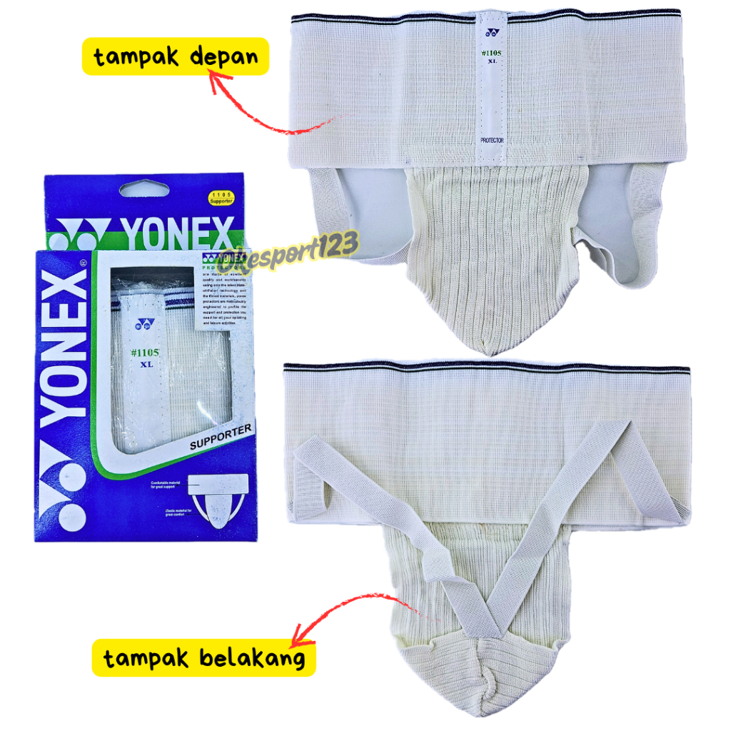 SUPPORTER YONEX – Yonex Athletic Supporter (Model Celana Dalam) sport brief / pelvic support / groin