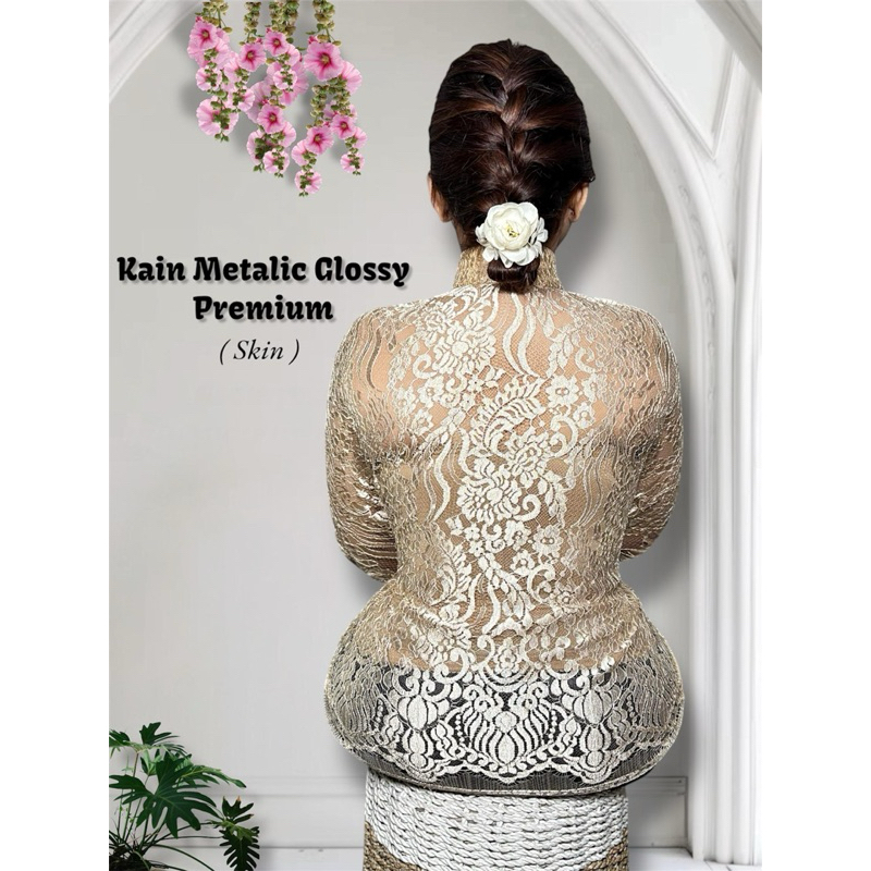 KAIN KEBAYA BALI SEMI PRANCIS PREMIUM UK 2.5 METER 2 BAJU | BAHAN KEBAYA BALI | KAIN BROKAT SEMI PRA