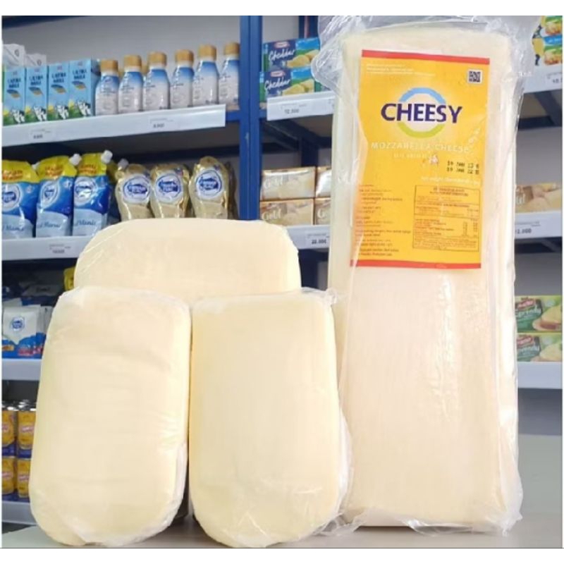 

KEJU MOZARELLA CHEESY 250GR /300GR KEJU MOZARELLA CHEESY
