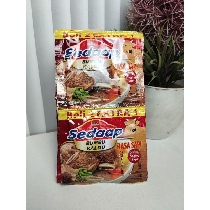 

Sedap bumbu kaldu ayam/sapi 2 renceng isi 36 pcs