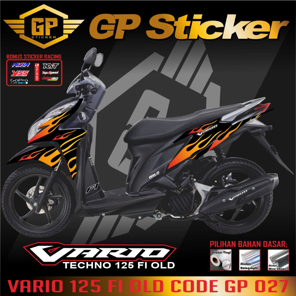 STRIPING VARIO 125 OLD/Sticker Vario 125 OLD/LAMA - Aksesoris Striping Cutting Sticker GP 027