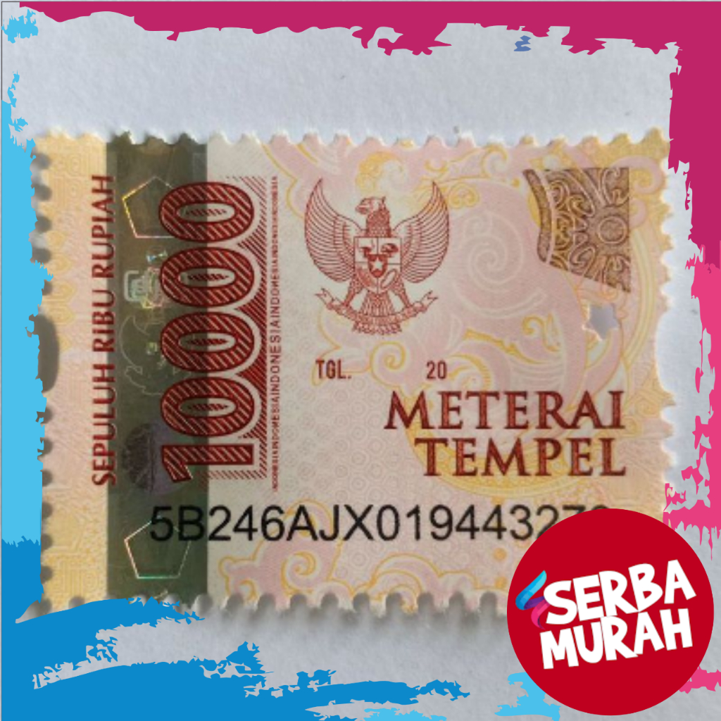 

Materai 10000 Asli Tempel Meterai
