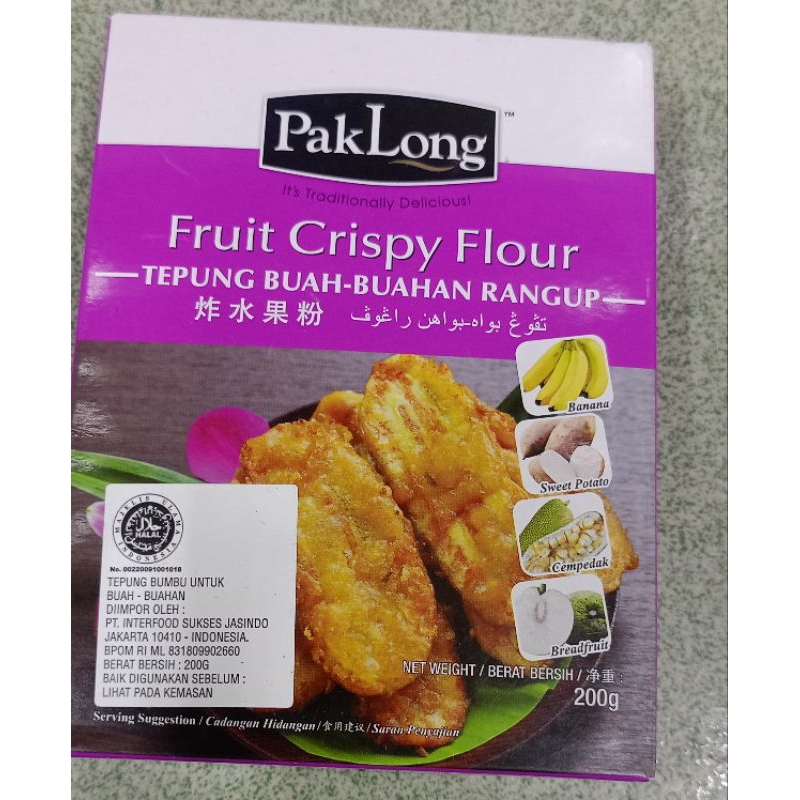 

Pak Long Fruit Crispy Flour | Tepung goreng ayam | Tepung Tempura 200gr Halal
