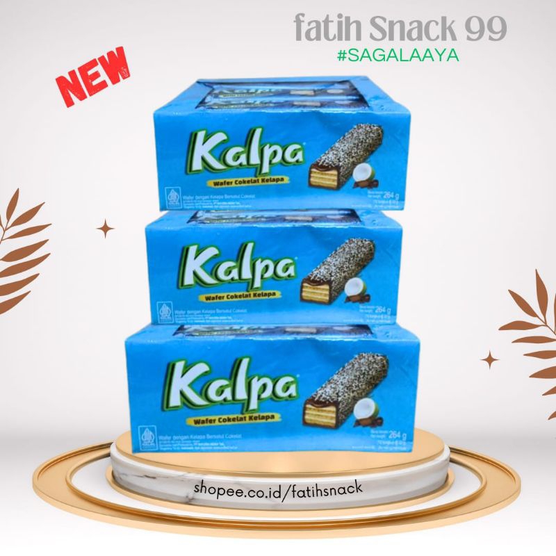 

KALPA BOK ISI 12 PCS X 22g WAFFER BALUT COKLAT TABUR KELAPA