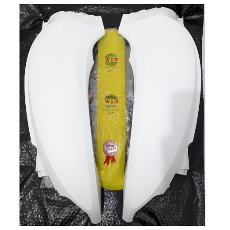 [+DUS] WIN - Cover Body Scoopy 2020 Putih Doff/LED Prestige (Samping Besar)