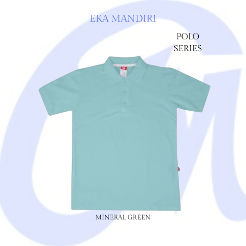 KAOS POLO SHIRT MINERAL GREEN