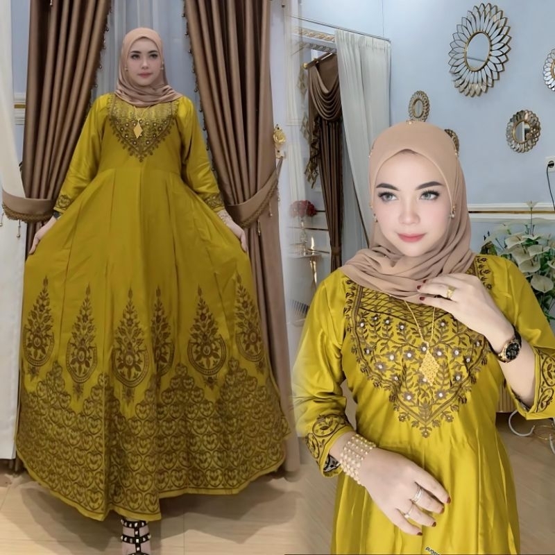 GAMIS HINDI MEWAH //GAMIS SET HIJAB