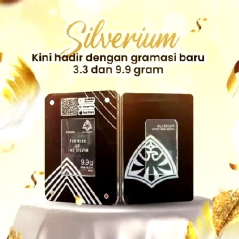 Perak Silverium Perak Batangan Kemurnian 999.9