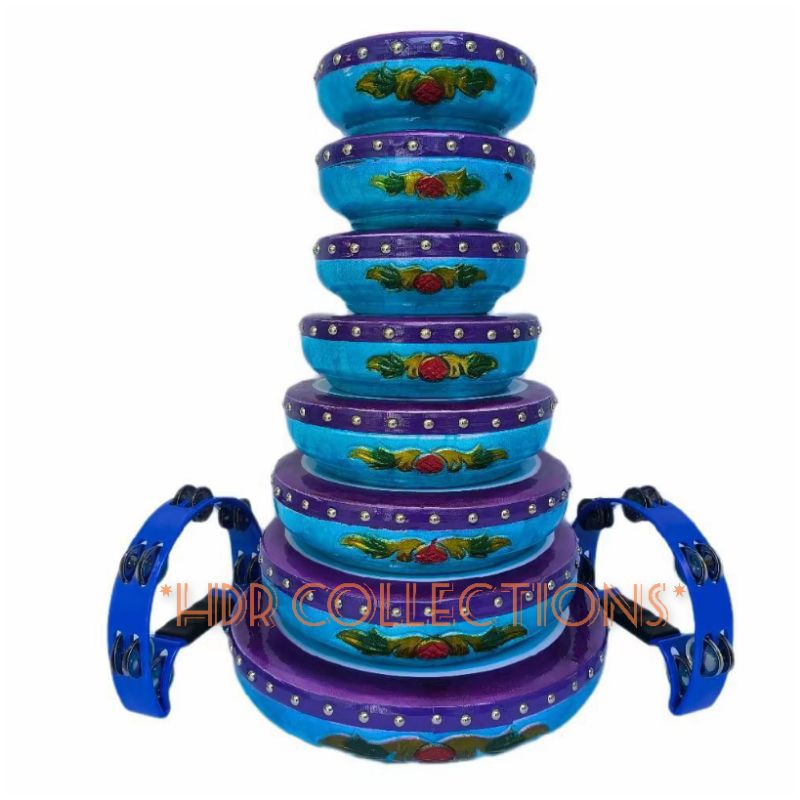 Qasidah Rebana Ukir Lasqi Premium Isi 10 Alat by Hdr Collections