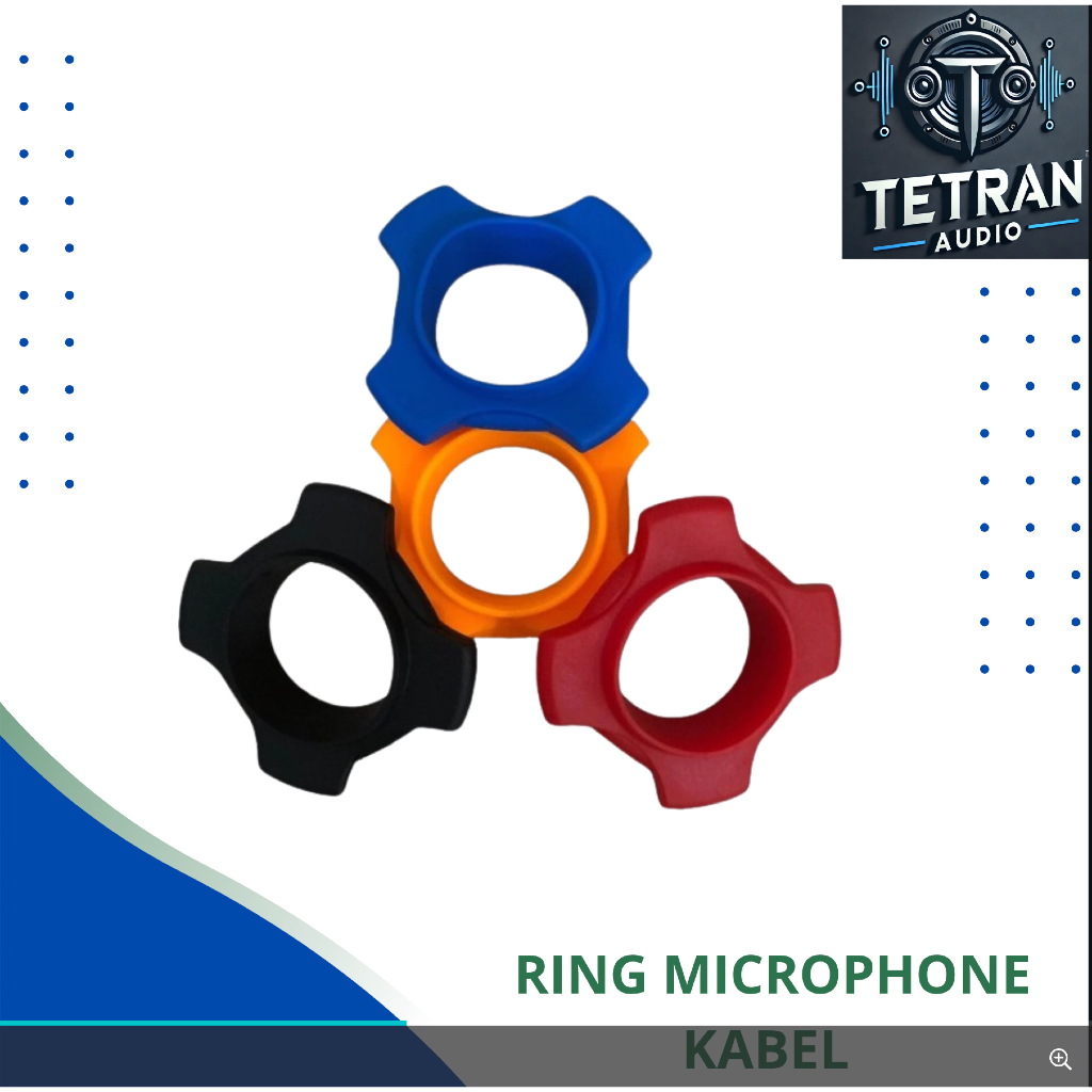 Ring Microphone KREZT N10 Anti Slip Microphone / Karet Mic Krezt