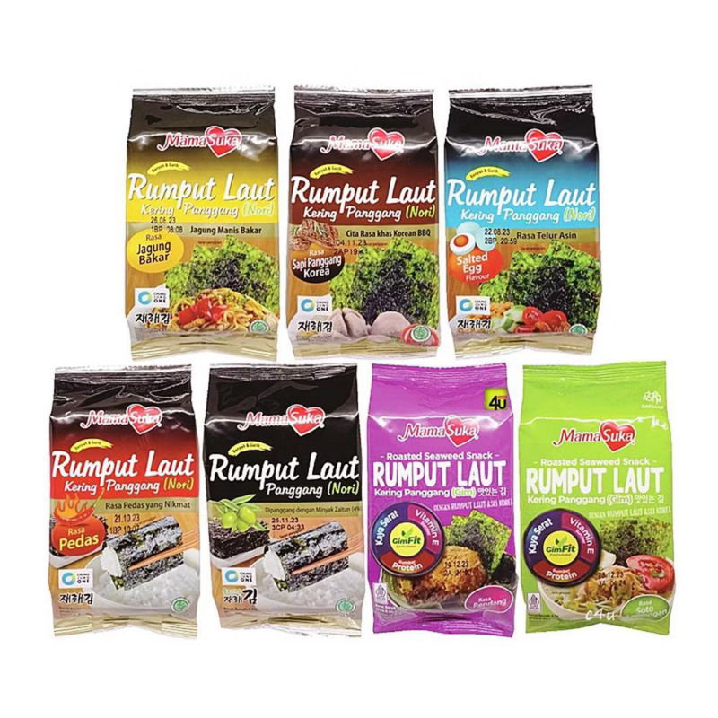 

Mamasuka rumput laut kering panggang roasted nori seaweed