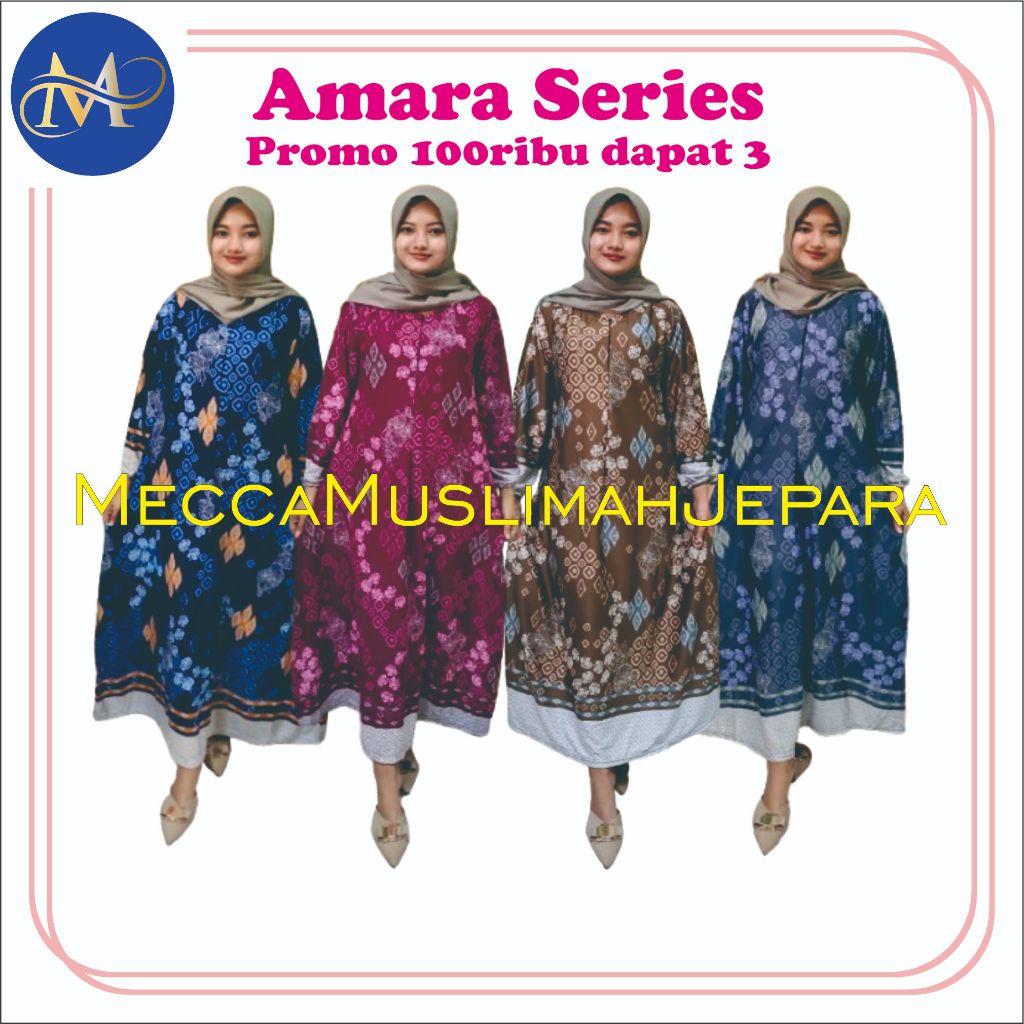PAKET 100 gamis murah ribu isi 3 gamis YOAN premium bahan hyget
