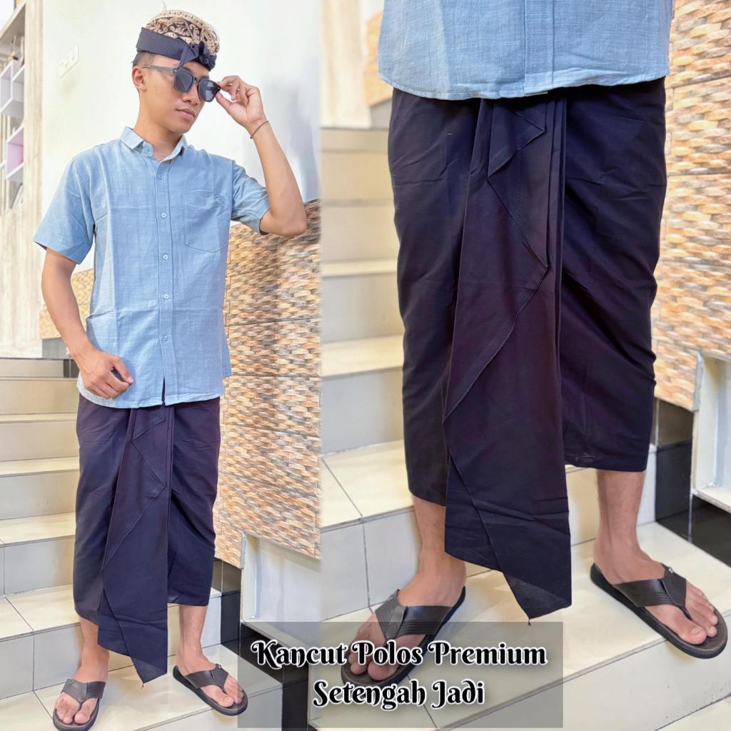 KAMEN BALI PRIA KANCUT SETENGAH JADI POLOS || KAMEN BALI PRIA