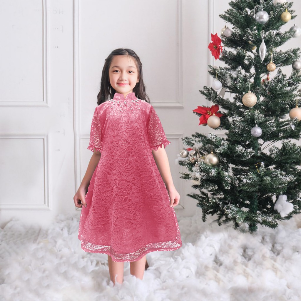 Dres natal anak perempuan Dres pesta anak perempuan Mewah Gaun pesta anak perempuan baju pesta anak 