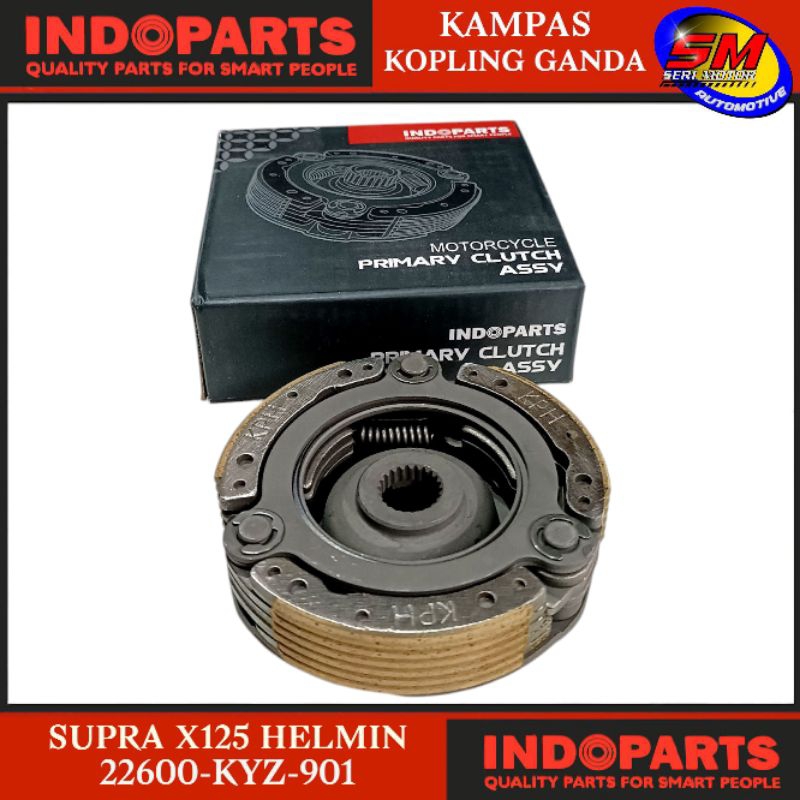 Kampas Ganda Paket Honda Supra X 125 Helm in Indoparts 22600-KYZ-901