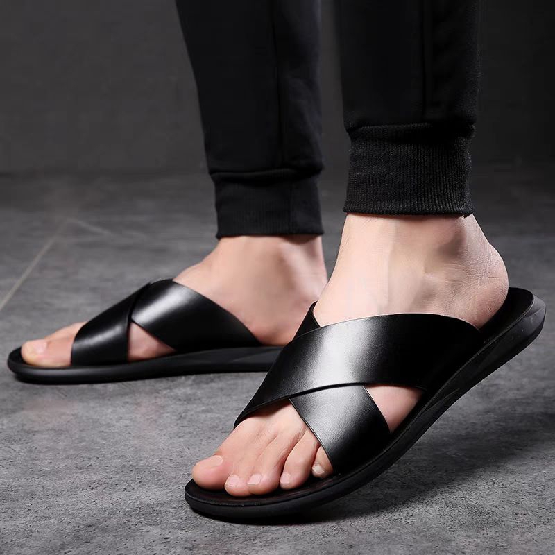 Sandal cowok Silang/Sandal Pria Terbaru 2025/Sandal Vasual