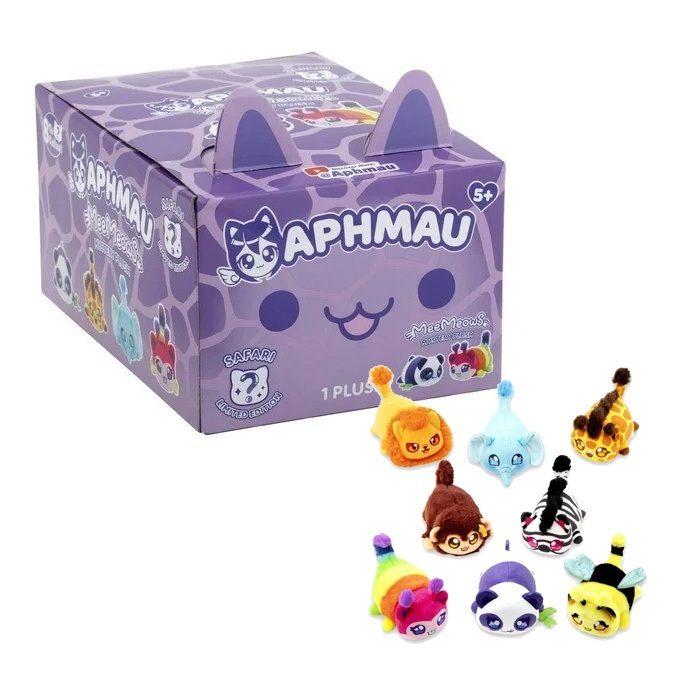 Aphmau 6” MeeMeow Mystery Plush – Series 1 – Safari | Single Blind Box