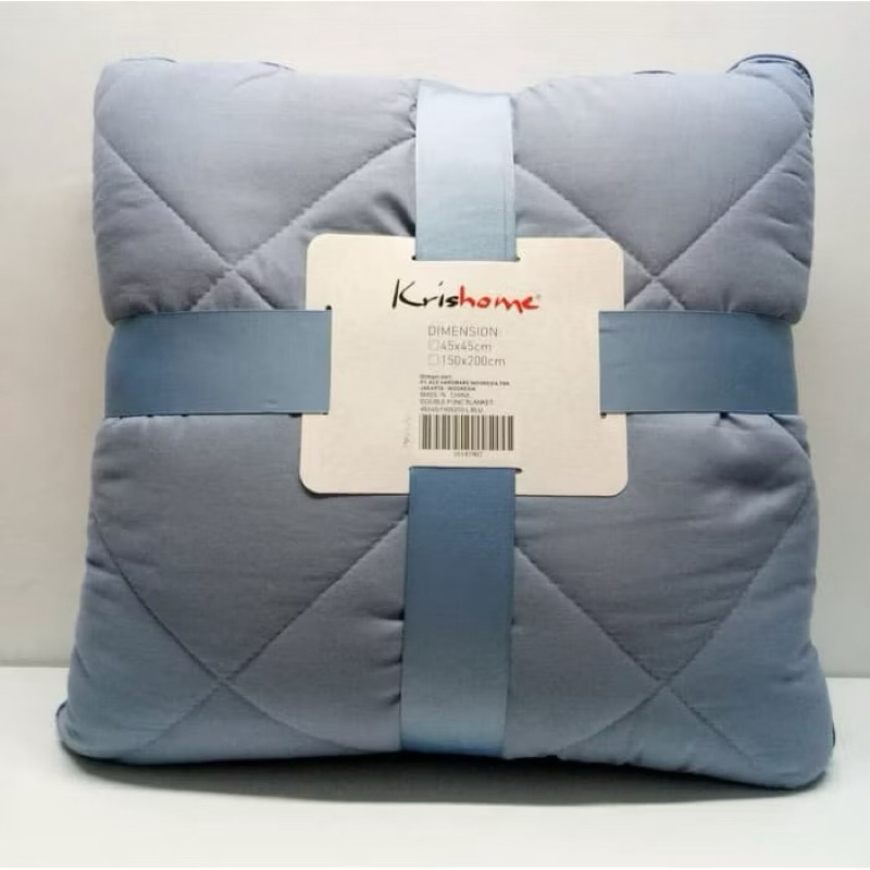 BANTAL SELIMUT KRISHOME BEDCOVER TIPIS PRELOVE LIKE NEW