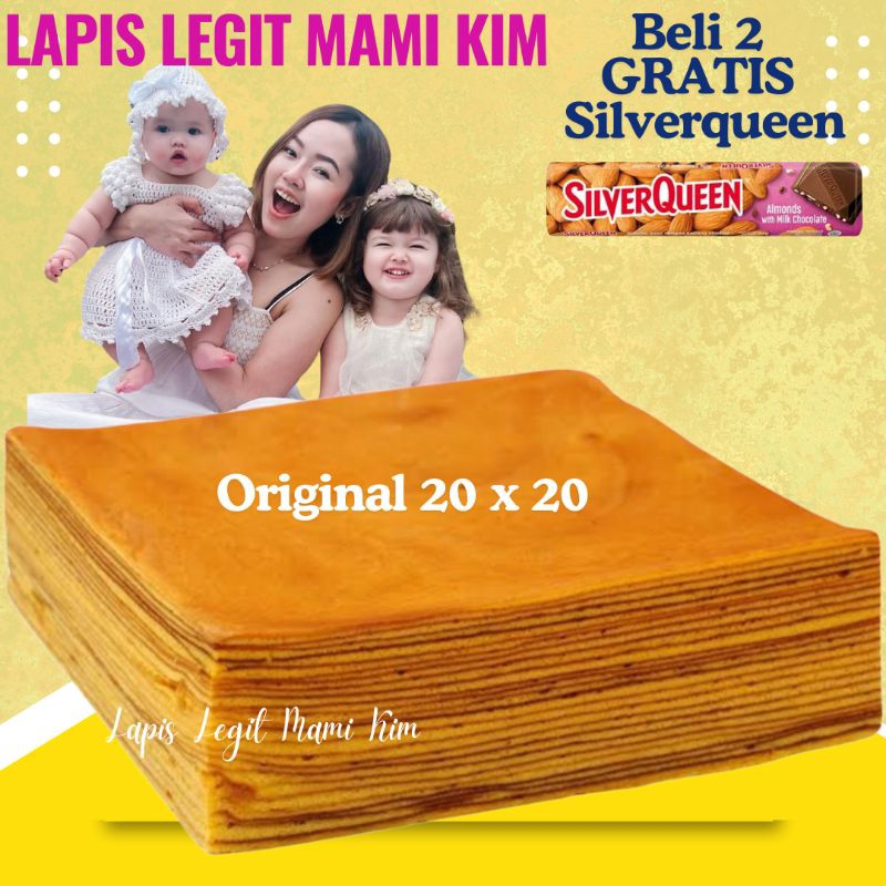 

BELI 2 GRATIS SILVERQUEEN Lapis Legit Mami Kim Premium Original 20 x 20