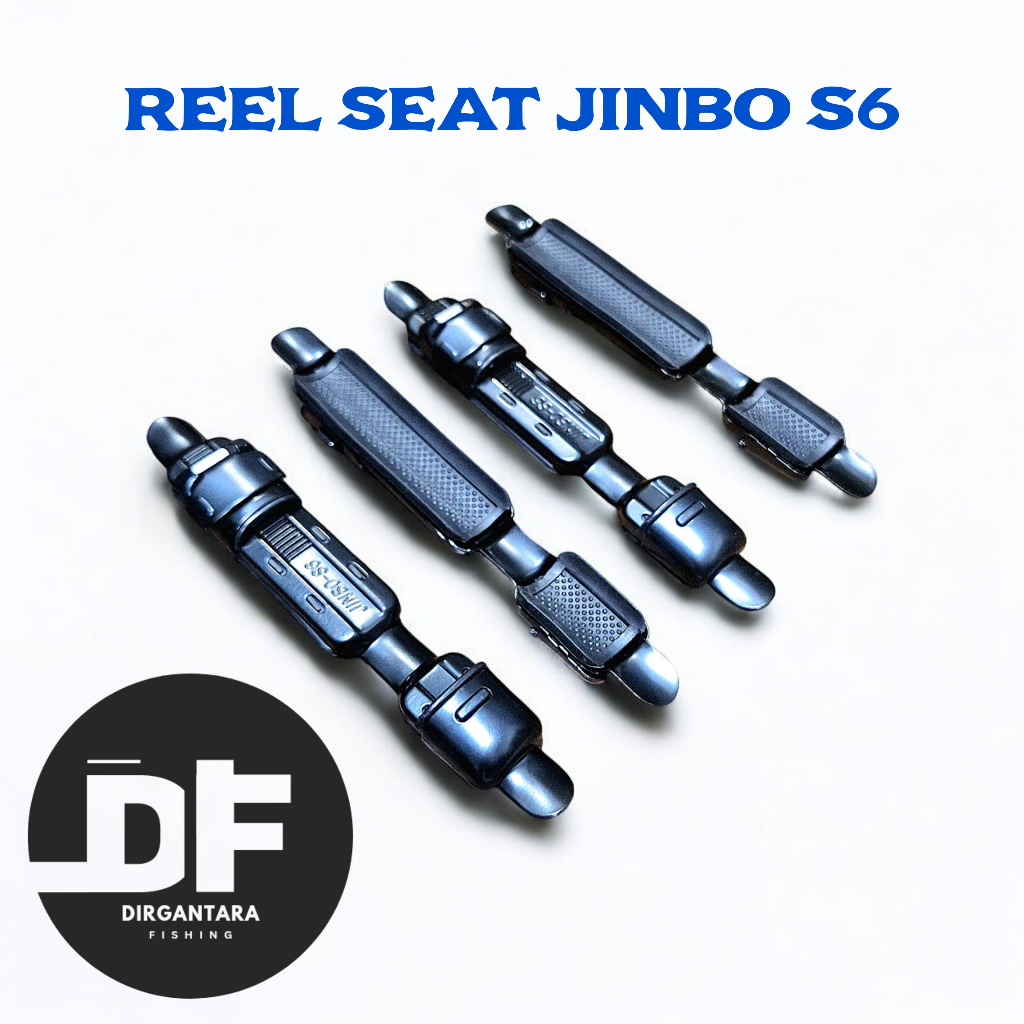 REEL SEAT JINBO S5 dan S6 cocok untuk tegek WARNA SILVER/CHROME