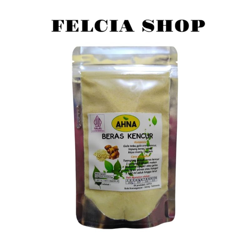 

Beras Kencur AHNA Minuman Serbuk Instan Rasa Beras Kencur 100gr