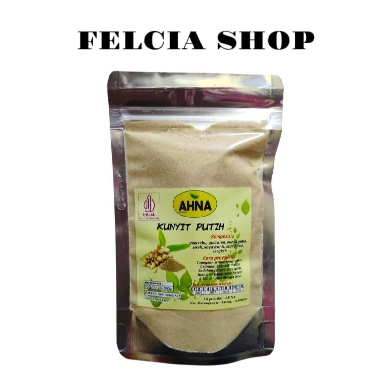 

Kunyit Putih AHNA Minuman Serbuk Instan Kunyit Putih 100gr