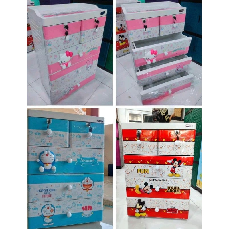 Lemari laci / drawer karakter naiba SUSUN 4