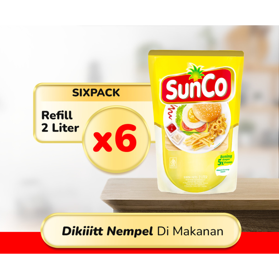 

MINYAK GORENG SUNCO 2 LITER REFILL - BUBLE WRAP