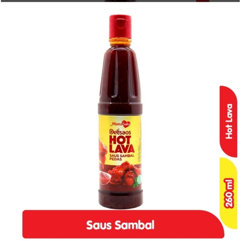 

Mamasuka Saus Sambal Delisaos Hot Lava Pet 260ml