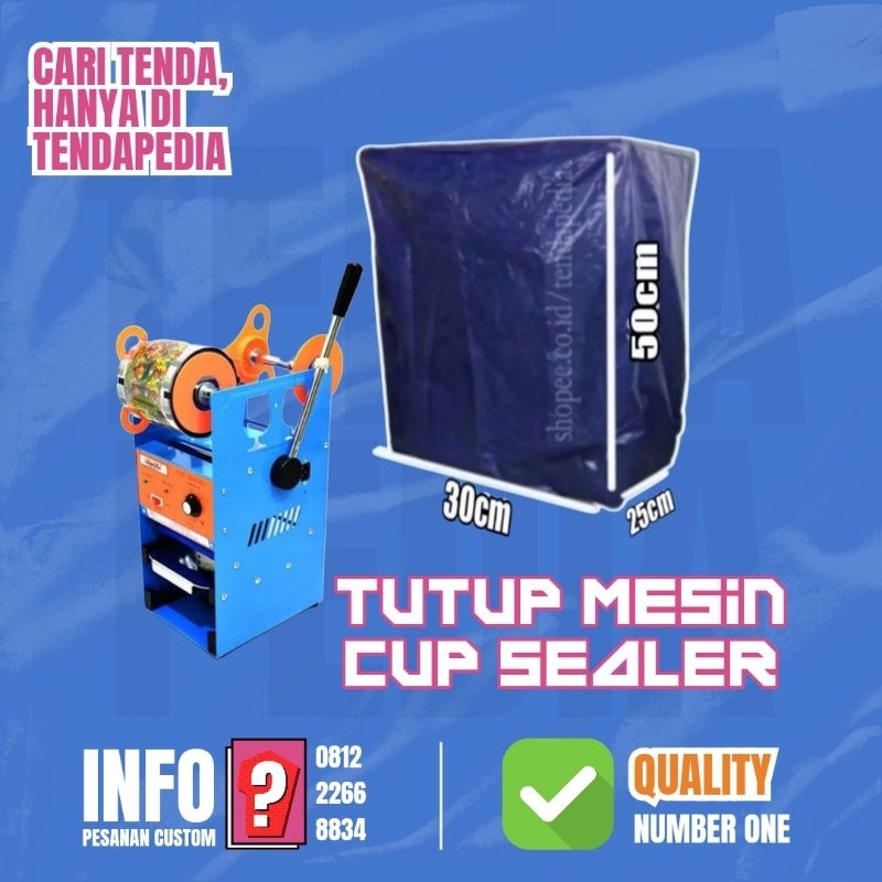 TERPAL TUTUP MESIN CUP SEALER