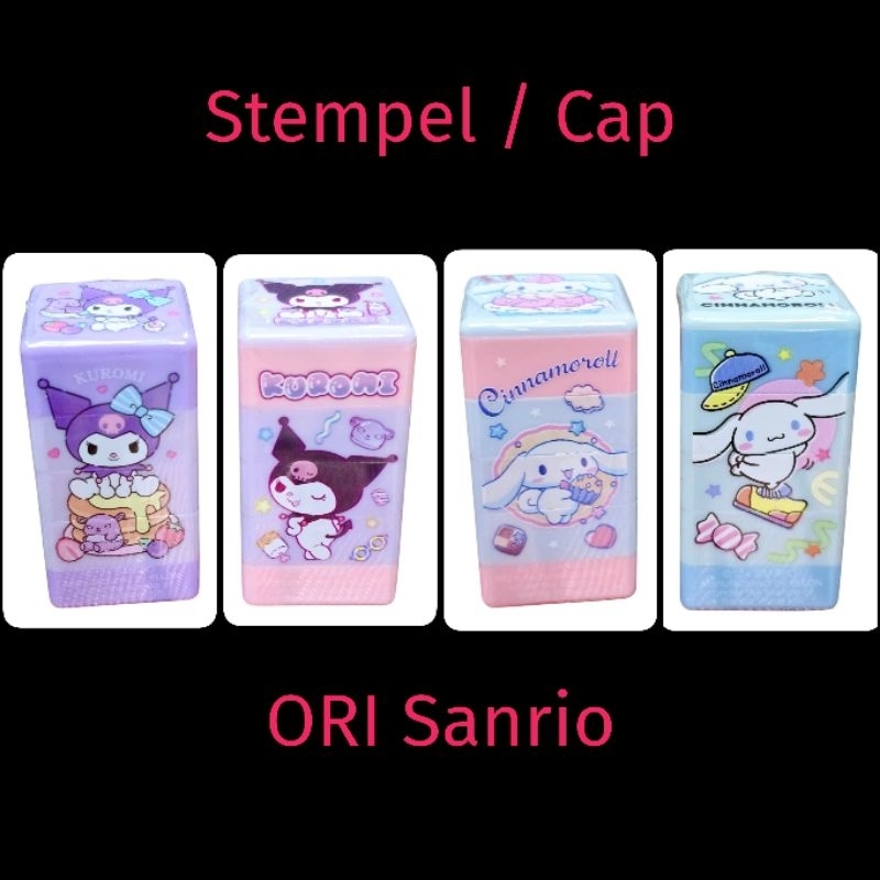 

Cap / Stamp / Stempel 4 Susun Sanrio Kuromi, Cinnamoroll