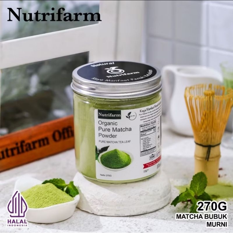 

Nutrifarm Organic Premium Matcha Powder 270g Matcha Powder