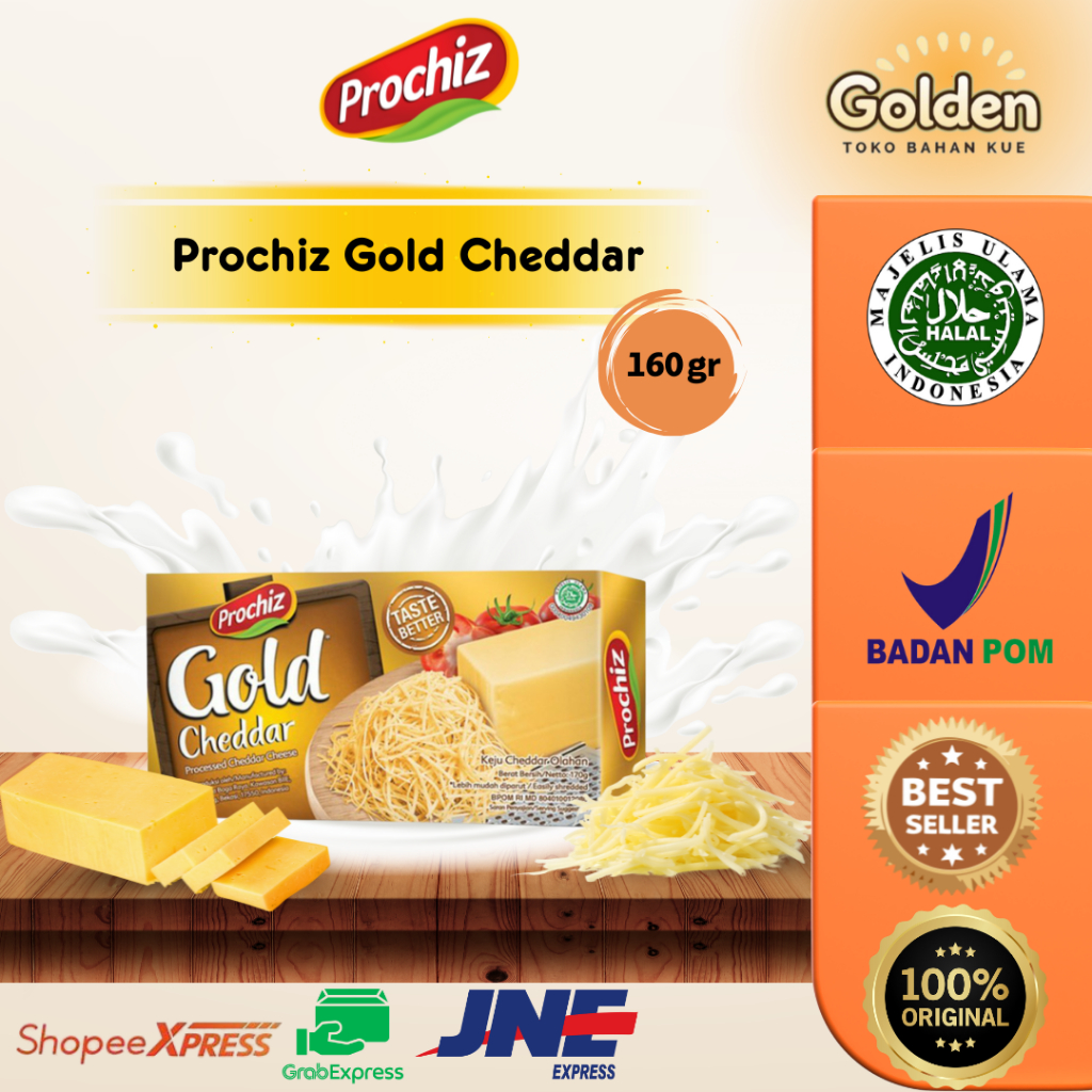 

Keju Prochiz Gold Cheddar 160gr