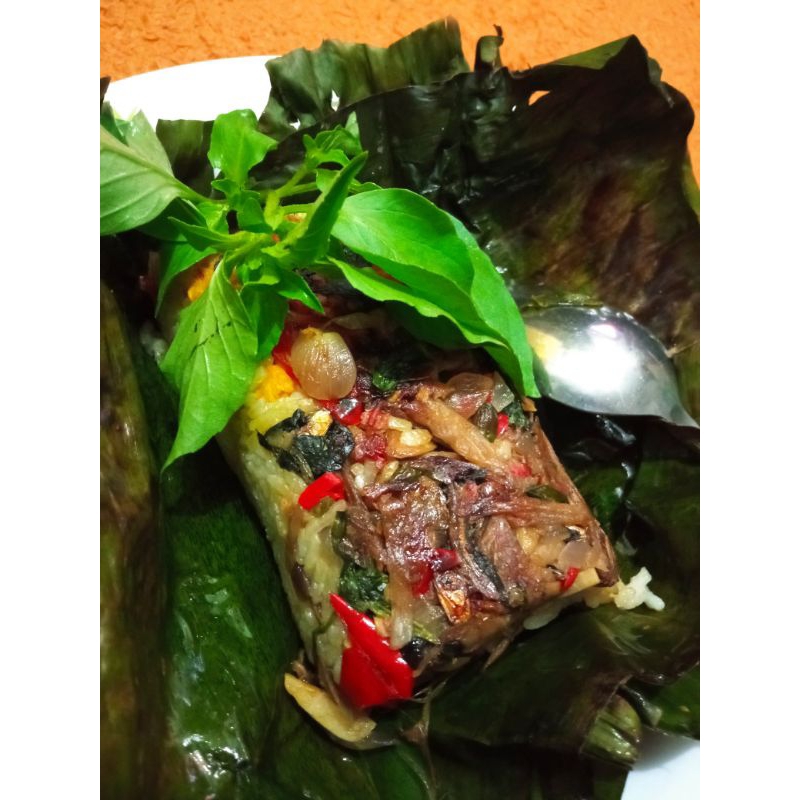 

Nasi Bakar Teri jamur