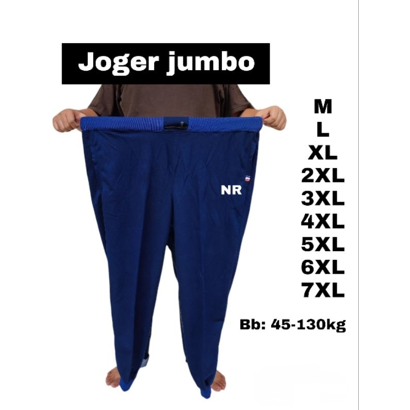 celana joger super jumbo pria wanita joger abu jumbo XL-2XL-3XL-4X5-5XL-6XL joger olahraga