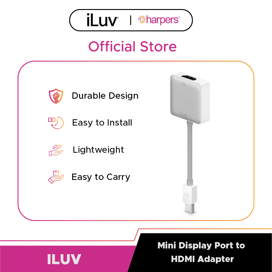 ILUV Mini Display Port to HDMI Adapter