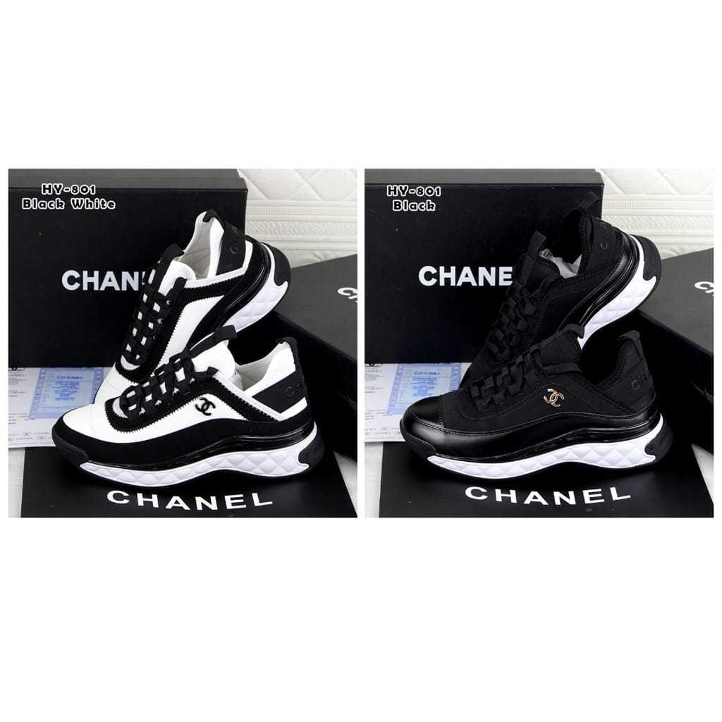 SEPATU SNEAKER CEWEK CHANEL HY-801 (FREE BOX)