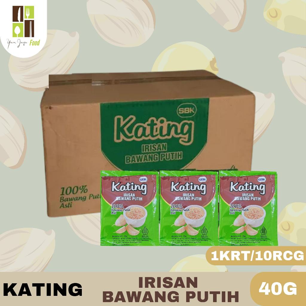 

Kating Irisan Bawang Putih 40g - 1KRT/10RCG / Kecil Kasar Bawang Putih / 100 % Bawang Putih Asli