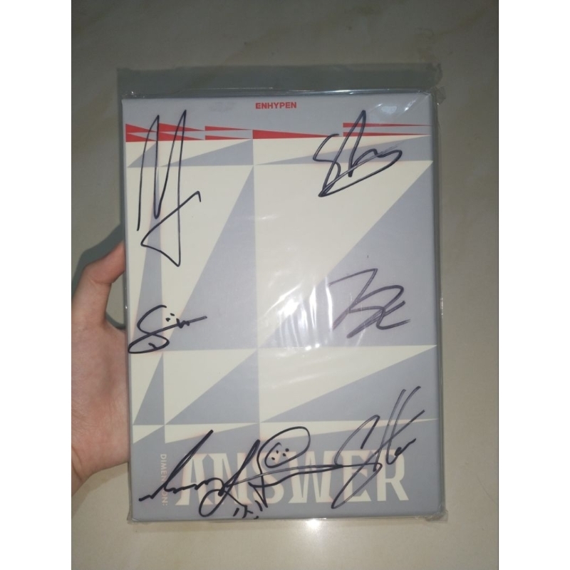 album signed enhypen dimension:answer no ver