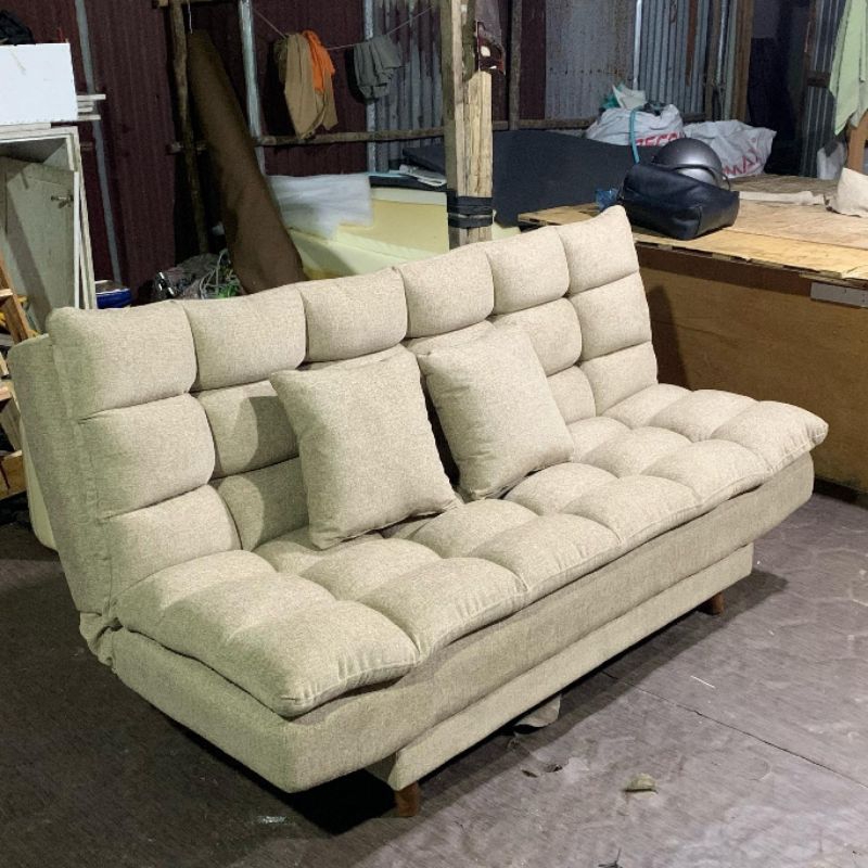 Sofa Bed Dakron Minimalis Mustard | Super Empuk | Multifungsi Bisa Jadi Kasur