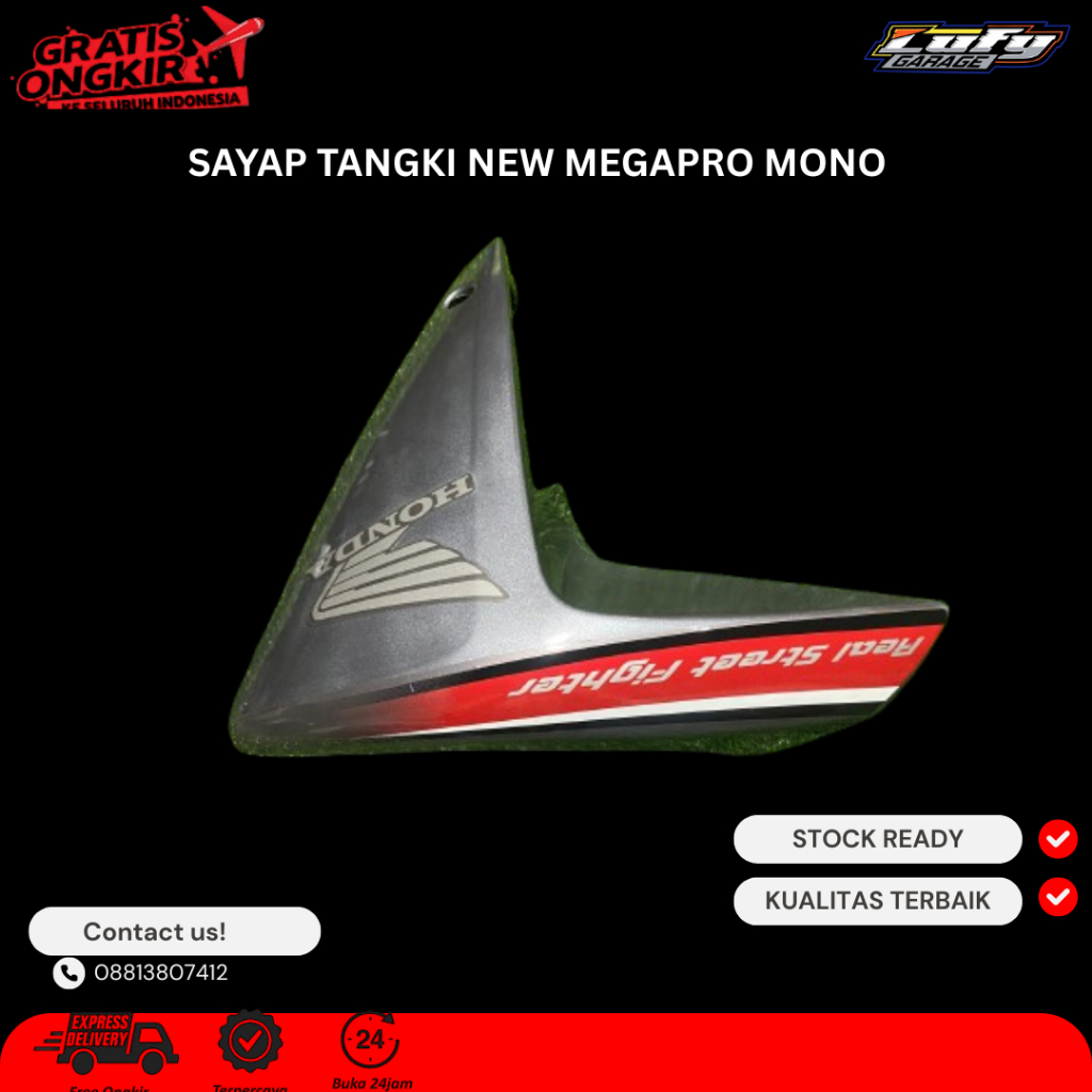 SAYAP TANGKI NEW MEGAPRO MONO ORIGINAL COPOTAN MOTOR