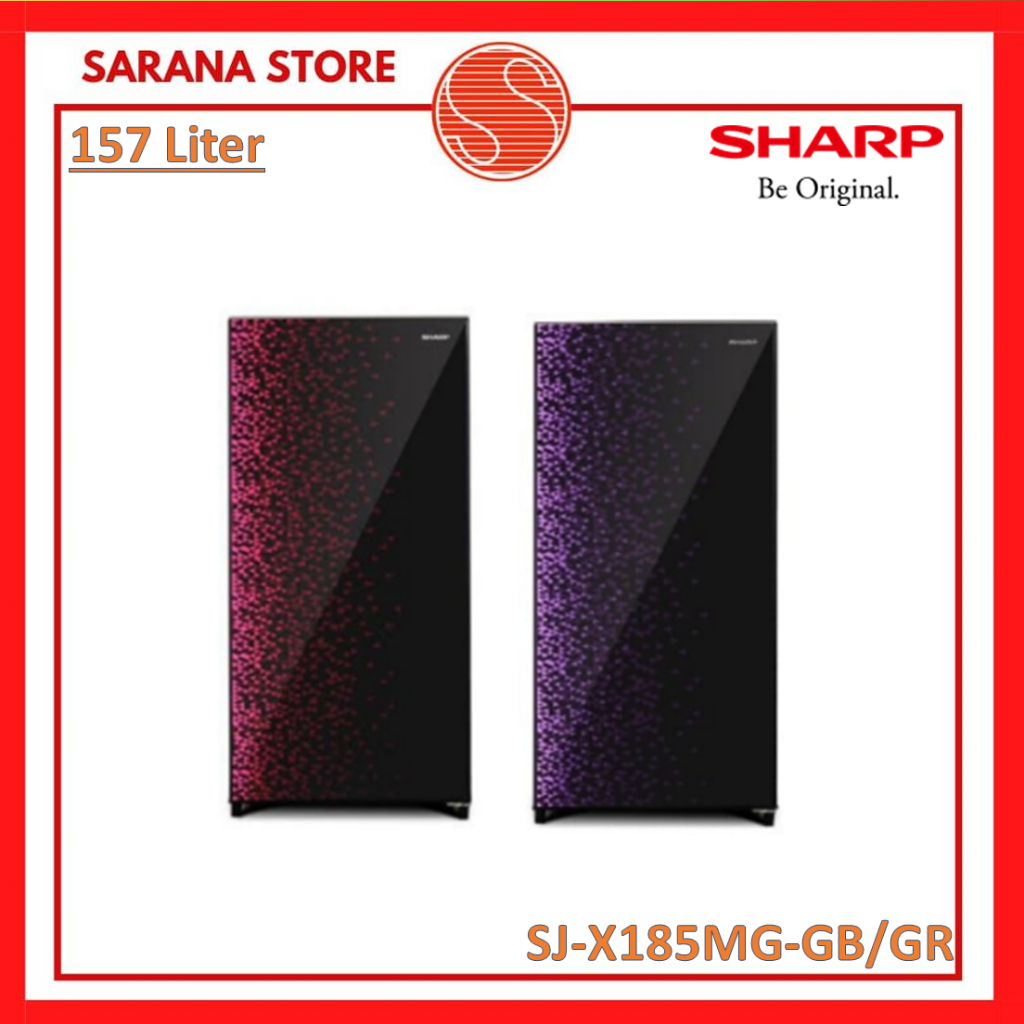 SHARP Kulkas 1 Pintu 157 Liter SJX185 SJ X185 SJ185