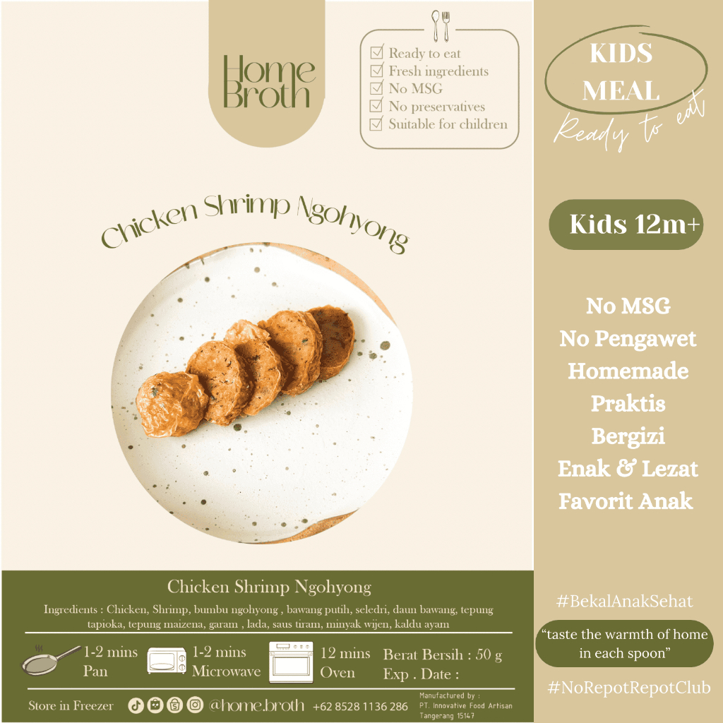

Ngohyong Ayam Udang - Bekal Anak Sehat - Kids Meal Home Broth