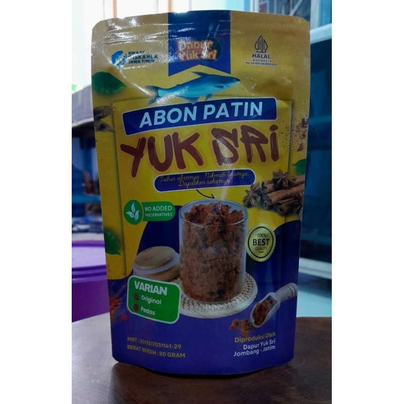 

abon ikan patin premium, makanan tambahan gurih lezat bergizi. MPASI booster tanpa bahan pengawet.