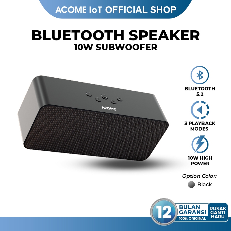 RADALANI90 - ACOME A16 BLUETOOTH SPEAKER 5.2 10W HIGH POWER