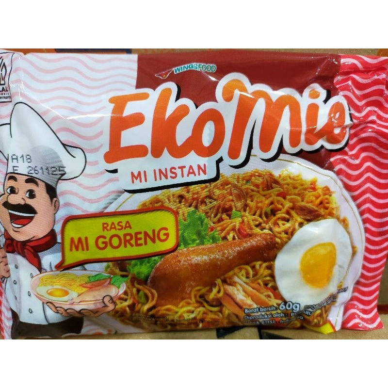 

Mie goreng Ekomie mi instan 60g