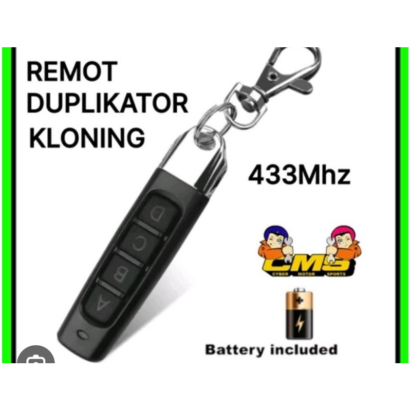 remote duplikat mobil & motor cloning 433 mhz