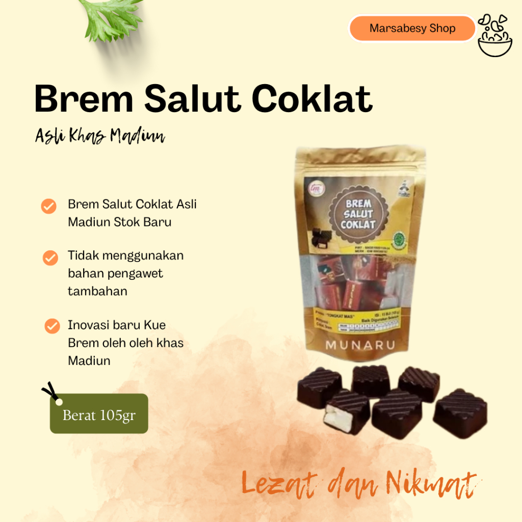 

NEW Brem Madiun Salut Coklat Pouch Cokelat Brem Tongkat Mas MURAH BERKUALITAS