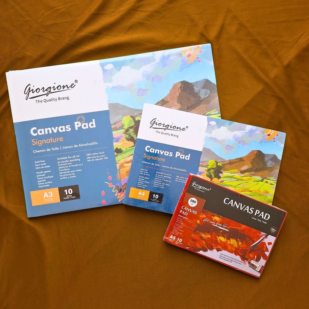 

Giorgione Canvas Pad A3 A4 A5 – Kertas Kanvas Lukis 280 gsm Isi 10 Lembar